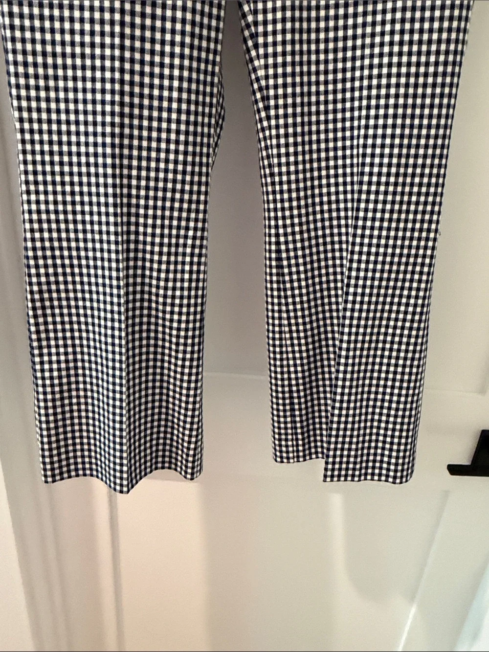 J Crew navy & White Gingham Dress Pants(bw)